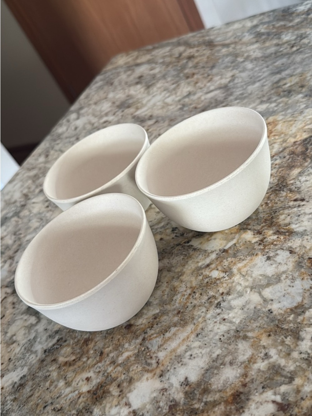 Neutral Cream Prep Bowls - Set of 3